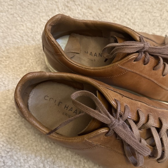 Cole Haan Grand Leather Sneaker C32167 Men's Size 9 Cognac Tan Brown - Picture 4 of 4